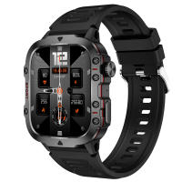 Reloj inteligente Frecuencia cardíaca y presión arterial Rastreador de actividad del sueño Reloj inteligente resistente al agua para exteriores de 1,96 pulgadas Más de 100 modos deportivos Llamadas Bluetooth (para iOS Android) - details 1