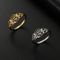 Anillo De Acero Inoxidable Lemegeton Ojo De Horus Antiguo Egipto Amuleto Irlandés Para Mujer Joyería De Fiesta Boda Protección Vintage Unisex - details 1