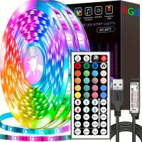 Tiras LED RGB De 10m Y 20m Con Control Remoto De 44 Teclas Para Decoración De Habitaciones Dormitorios Y Fiestas Luz De Pared Y TV - details 0