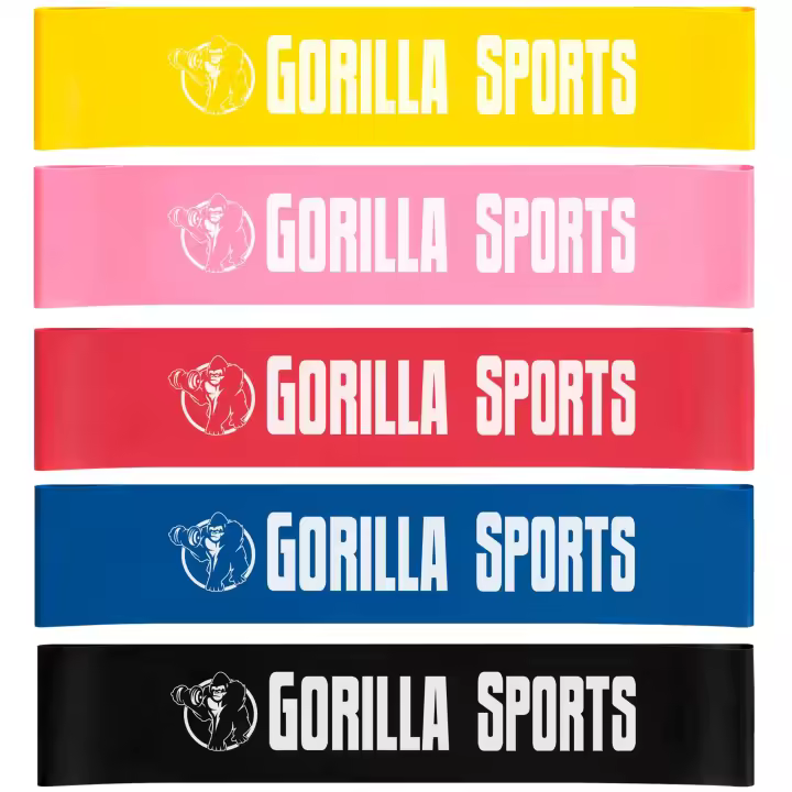 Gorilla Sports Juego de 5 bandas de fitness - 1