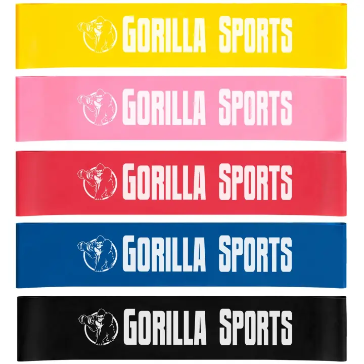 Gorilla Sports Juego de 5 bandas de fitness - 1