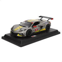 Burago - 1/24 Maqueta coche Lamborghini Essenza SCV12, Chevrolet Corvette C8R, Porsche 963, Porsche 911 Dakar, Ferrari 499P LMH, cuerpo metal, apertura puertas manual, maquetas de coches, miniatura de colección, competición - details 1