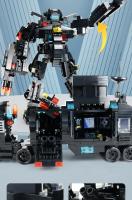 Kit De Construcción De Bloques SWAT 585pcs 8en1 Camión De Comando Estación De Policía Helicóptero De La Ciudad Juguetes Educativos Para Niños - details 4