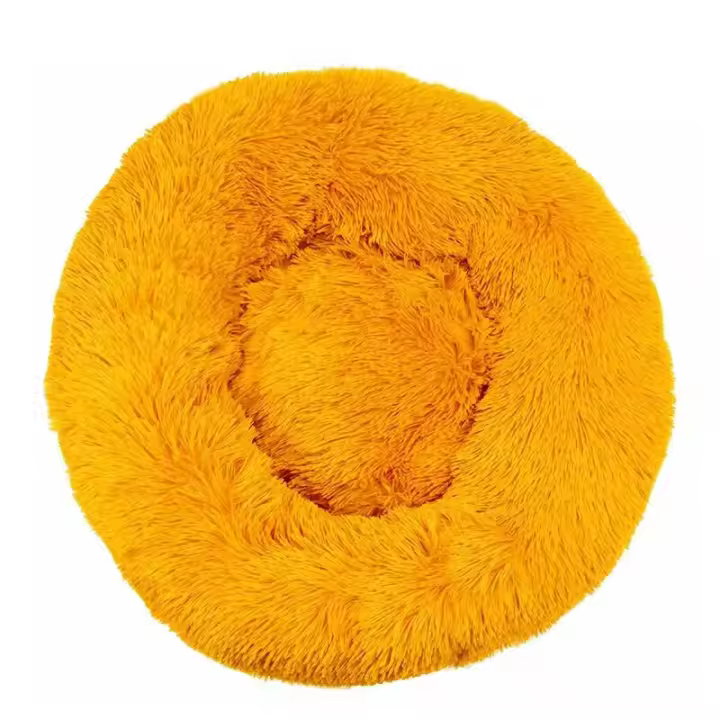 Cama para Gatos, Cojín Esponjoso, Suave y Lavable para Perros y Gatos (Amarillo Dorado, 40 cm), Sunny - 1