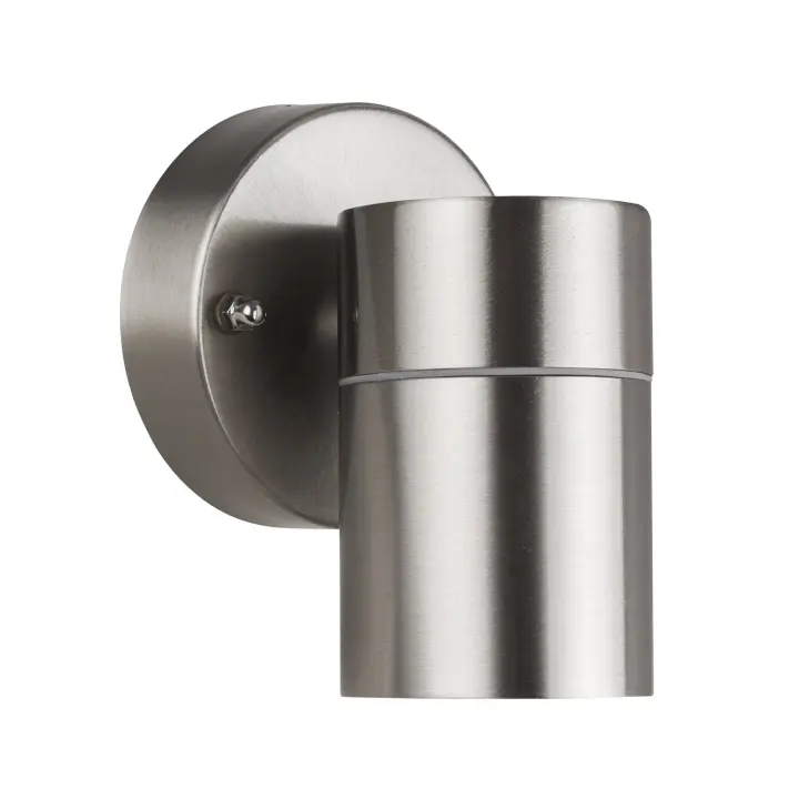 Ledkia Aplique de Pared Exterior de Acero Inoxidable Satin Plateado - 1