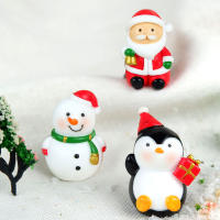 Adorno De Navidad En Resina Con Diseño De Árbol De Navidad Hombre De Nieve Y Santa Claus Accesorios De Jardinería Lindos Y Micro Paisaje - details 4