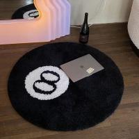 Alfombra Creativa De Bola 8 Para El Hogar Decoración Interior Regalos De Halloween Alfombra Redonda De Trenzado Suave De Peluche Para Adultos - details 10