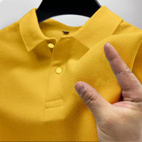 Camisa Polo Casual Para Hombre Verano Streetwear Manga Corta Empresarial Transpirable Rápida Secado Estilo Sólido Tallas S-4XL - details 5
