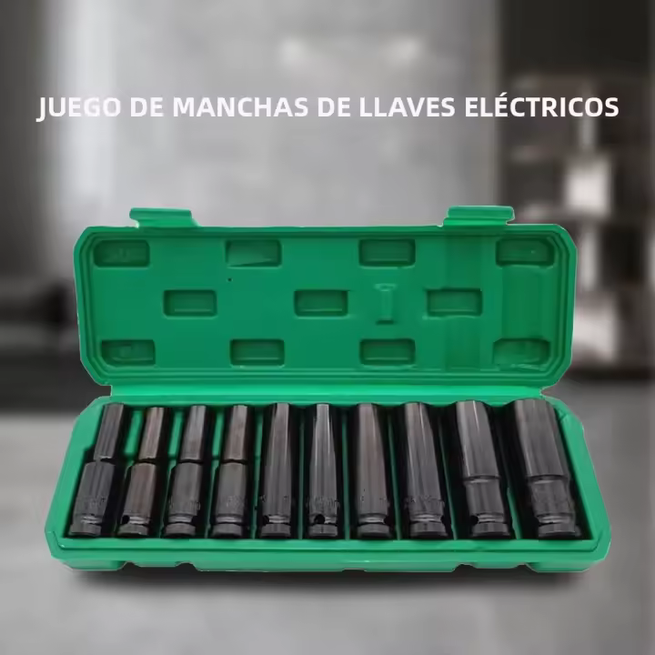 Juego De Destornilladores De Impacto Métrico 1/2" Universal Juego De Destornilladores Profundos Para Herramientas Aéreas Y Pneumáticas Reparación De Coches 10 Piezas/set - 1