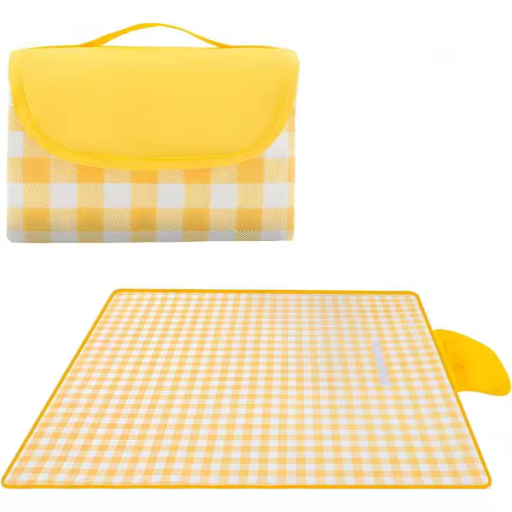 Manta de Pícnic Impermeable 200x200cm con Asa | Ideal para Senderismo, Acampada y Fiestas Al Aire Libre - 1