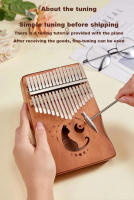 Kalimba De Mano 17-21 Teclas En Veneer De Madera Sólida Instrumento Musical Piano De Dedos Regalo De Navidad Para Amantes De La Música - details 4