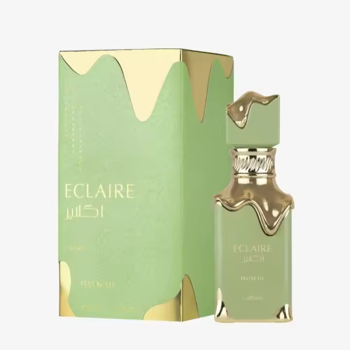 Eclaire Pistache 100 ml de Lattafa - Fragancia Dulce Gourmand con Notas de Pistacho, Vainilla y Coco para Mujer - 1