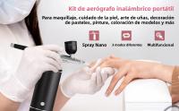 Pistola De Pulverización Portátil Para Uñas Con Compresor De Pintura Para Arte De Uñas Y Maquillaje Decoración De Artesanías Pintura Metal Eléctrico Incluye Batería - details 0