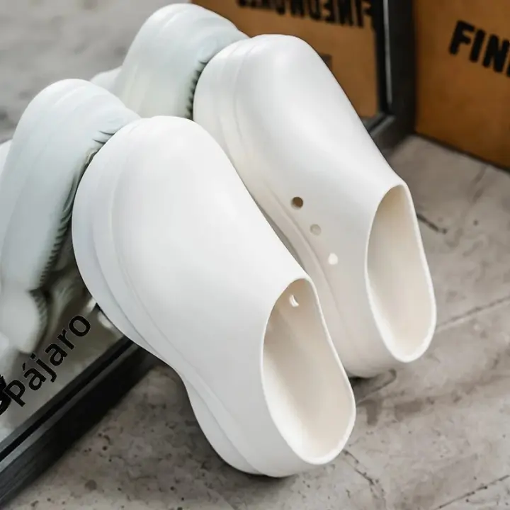 Zapatos De Cocina Para Hombres Antideslizantes Impermeables Resistente Al Aceite Antigolpes Suave Para Estar Parados Y Caminar - 1