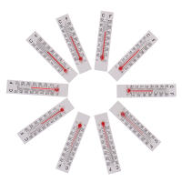 Termómetro De Papel Y Cartón Miniatura 10 Pcs 5cm*1.1cm Para Interior Rango De Medición -20 a 50 Celsius - details 6