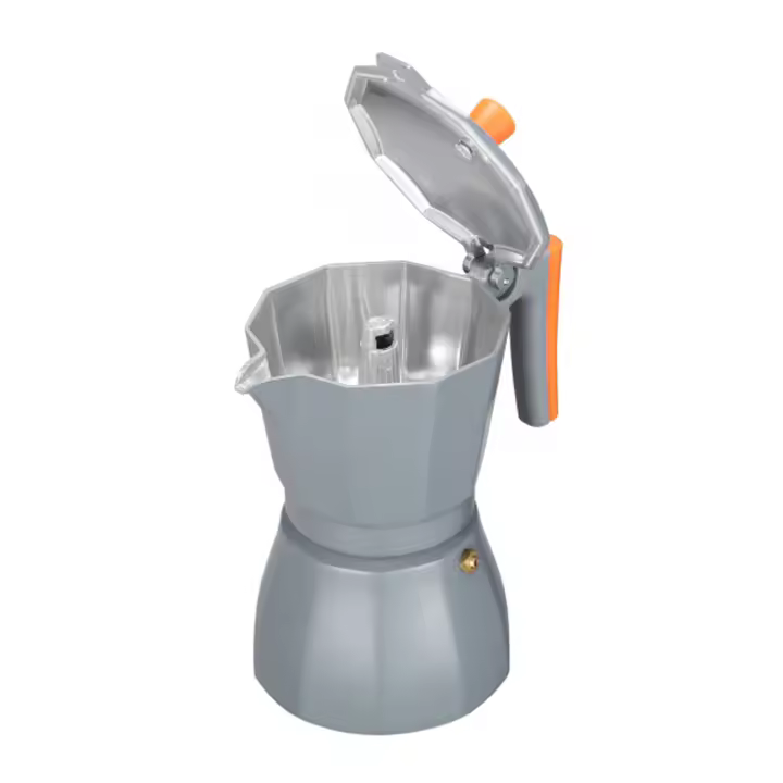 DESEOS Family cafetera aluminio inducción | Cafetera moka | 3, 6, 9, 12 tazas | Apto para inducción, gas y vitrocerámica | Uso doméstico y oficina - 1