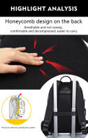 Mochila De Cuero Genuino 100% Para Hombres Moda Natural Negocios Lujo Con Capacidad Para Portátil De 15.6 Pulgadas Bolsa Escolar Para Estudiantes Y Chicos - details 4