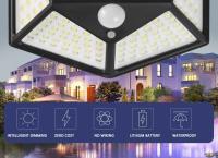 Lámpara De Pared Solar Exterior Con Sensor De Movimiento PIR 100LED Luz Solar Para Jardín Y Courtyard Iluminación De Calle Auto Contenida IP65 ABS - details 1