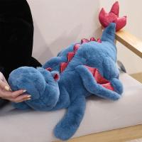 Azul, 70 cm, peluches Lindo dragón de peluche, dinosaurios con peso - details 1