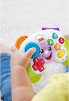 Fisher-Price Ríe y Aprende Mi Primer Mando de Consola, Juguete de Aprendizaje con Luces y Sonidos para bebé +6 Meses, versión español + portugués + Italiano + inglés (HHX11) - details 4