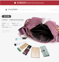 Bolso De Hombro Para Mujer Impermeable De Nylon Bolso Cruzado Estilo Casual Con Bolsillo Interior Y Cierre De Cremallera - details 11