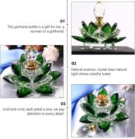 Botellas de Perfume de Cristal vacías, botella de Perfume de Cristal recargable en forma de Flor de Loto - details 4