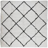 vidaXL Alfombra peluda de pelo largo moderna PAMPLONA 240x240 cm Color Antracita,  Beige,  Crema y mas Alfombras de área  Alfombra de Piso para Sala de Estar Dormitorio Habitación Salón - details 9