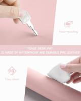 Protector de escritorio de cuero de PVC impermeable, alblilla de Raton Grande ultrafina, esritorio para la computadora portátil de la pieza - details 3