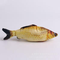 Juguete De Gato Simulación Pescado En Forma 3D Suave De Peluche Con Nepeta Juguetes Interactivos Para Gatos Divertidos Suministros Para Mascotas - details 1
