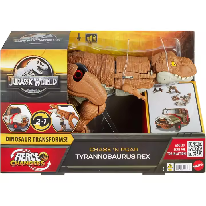 Tyranosaurus Rex Transformer atrapa y ruge Jurassic World Mattel HPD38 - 1