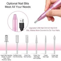 Mini Máquina De Pulir Uñas Recargable Portátil USB Con Kit De Uñas De Acrílico Herramienta Profesional Para Manicura Y Pedicura - details 4