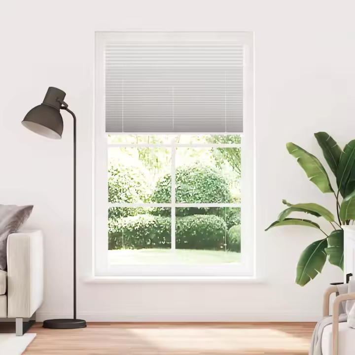 Estor Plisado gris claro 120x200 cm Tela Ancho 119,4 cm - 1