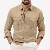 Camisa De Manga Larga Para Hombre Retro Tiki Color Sólido Fitness Harajuku Calle Alta Calidad Moda Running Fitness Otoño - details 22
