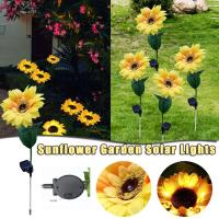 Lámpara Solar De Girasol Para Exterior Impermeable Luz Artificial De Flor LED Para Decoración De Jardín Paisaje Courtyard - details 3