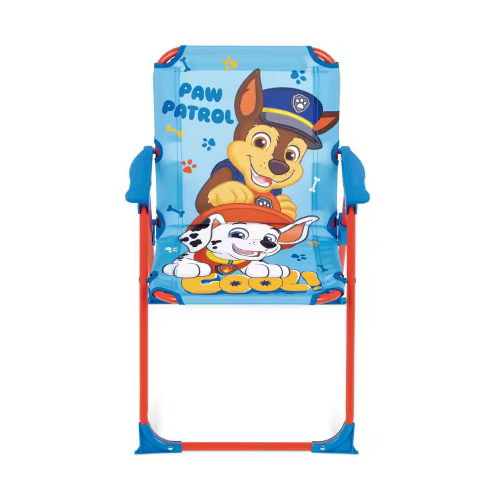 Arditex - Silla plegable infantil con dibujo PATRULLA CANINA y reposabrazos con medidas de 32x38x53cm apto para uso de exteriores o playa - 1