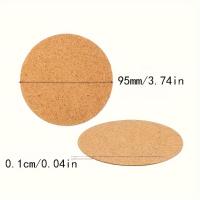 20 Piezas De Tavéndulas De Madera De Gomina Autocolantes Cojines De Madera De Gomina Para Cubiertos Modernos De Color Sólido Redondos Y Cuadrados - details 1