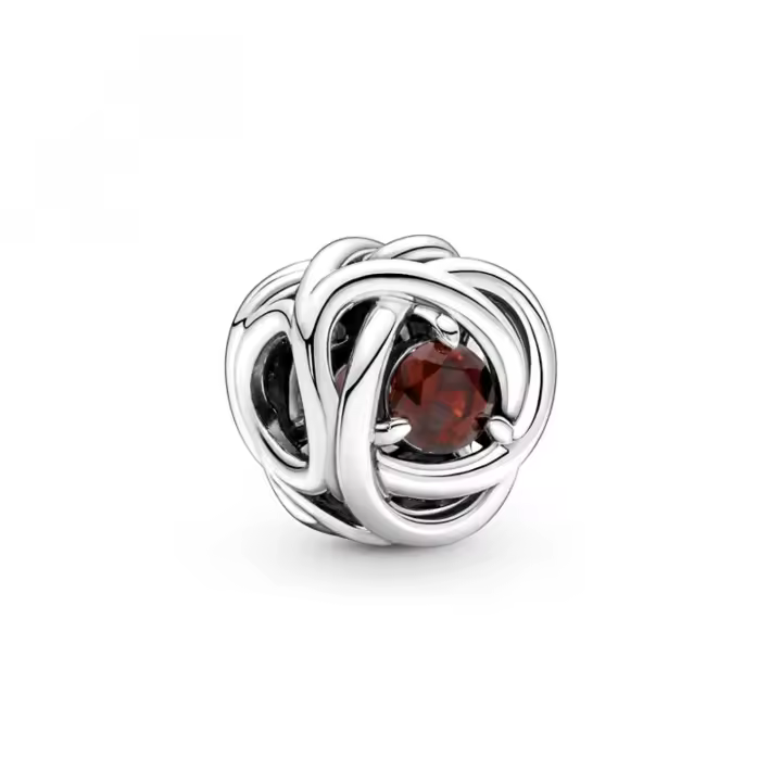 Charm Pandora 790065C06 Círculo eternity rojo - 1