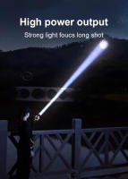 Linterna Táctica Recargable Tipo-C Con Zoom Alta Potencia LED Luz De Emergencia Impermeable Para Actividades Al Aire Libre Y Auto Defensa - details 9