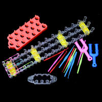 Kit De Tejido Con Lazo De Goma Para DIY Máquina De Tejer Extensión De Pulseras Marco De Tejer Bandas Gancho Artesanías Y Manualidades Juguetes DIY - details 4