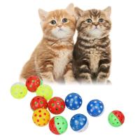 Juego De 18 Pelotas De Juguete Para Gatos Con Campana Coloridas De Plástico Tamaño 4cm Juguetes De Rascado Y Persecución Para Gatos Y Gatitos Suministros Para Mascotas - details 9