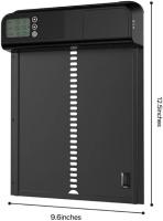 Puerta para mascotas con sensor negro IPX3, pantalla de aleación de aluminio resistente al agua, temporizador, elevación automática, puerta para gallinero - details 0