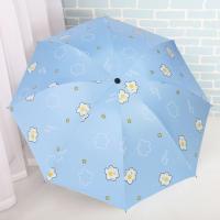 Parasol Portátil De Protección UV Resistente Al Viento Mini Sombrilla Negra Gruesa Para Proteger Del Sol Y Lluvia Móvil Al Aire Libre - details 9