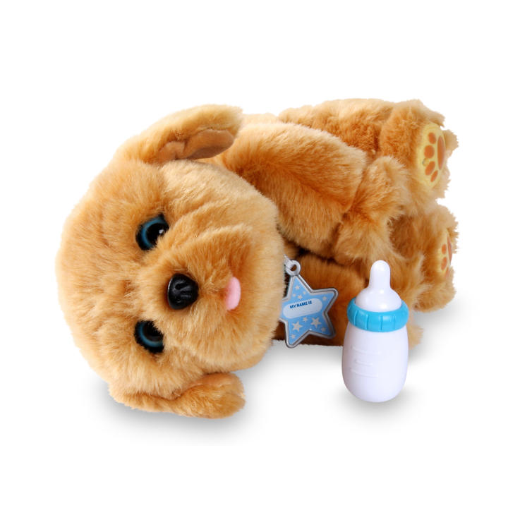 Little Live Pets - Sleepy Puppy, Mascota Interactiva, Se Mueve y Hace Sonidos, Perrito Pequeñito, Suave y Abrazable, Incluye Certificado de Adopción, Para Niños de +4 años, Famosa (700013210)