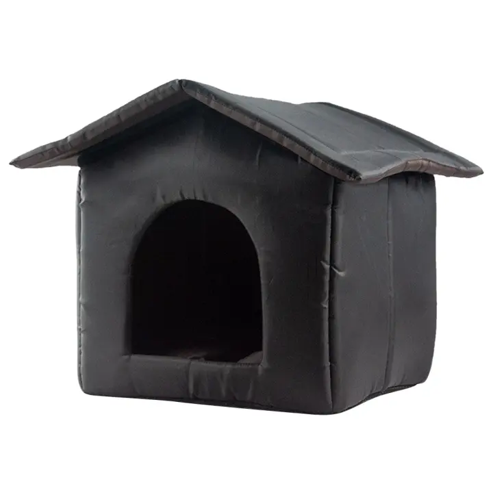 Casa De Gato Al Aire Libre Fácil De Limpiar Plegable Y Impermeable Para Invierno Cobertor De Lecho Para Perro Pequeño Tipo De Tela Oxford - 1