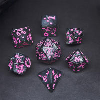Juego Completo De 7 Dados Poliedros Para DND D3-D10 Juego De RPG Sférico Para Suministros De Juegos De Mesa De Rol - details 1