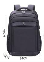 Mochila De Negocios Impermeable Para Hombres Mochila De Viaje Casual Con Capa De Computadora Para Estudiantes De Secundaria Material Oxford Y Nylon - details 1