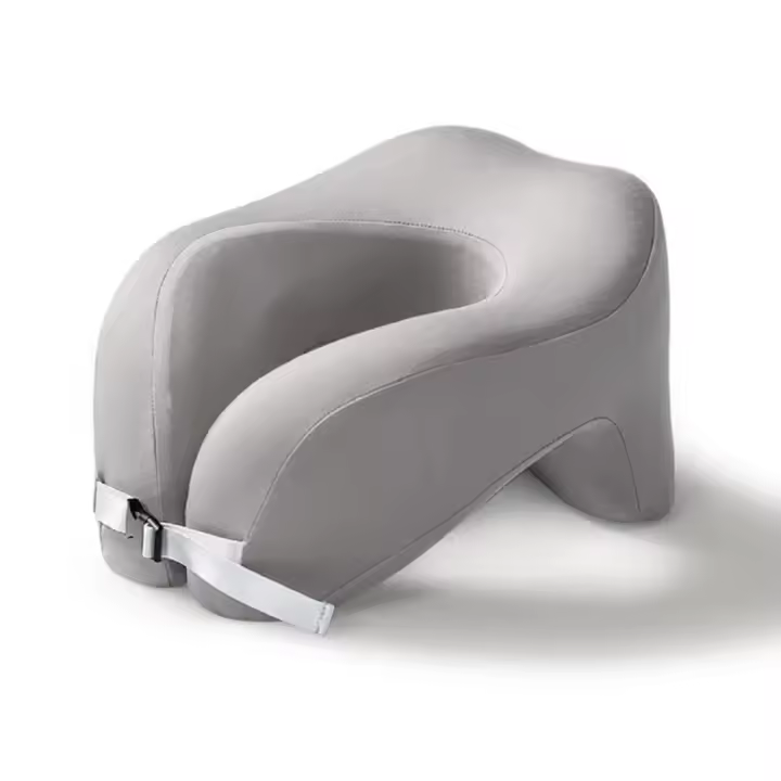 Almohada De Viaje En Forma De U De Memoria Puro Soporte Cervical Para Sueño En Avión Oficina Siesta Almohadas De Cuello - 1