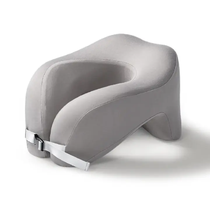 Almohada De Viaje En Forma De U De Memoria Puro Soporte Cervical Para Sueño En Avión Oficina Siesta Almohadas De Cuello - 1