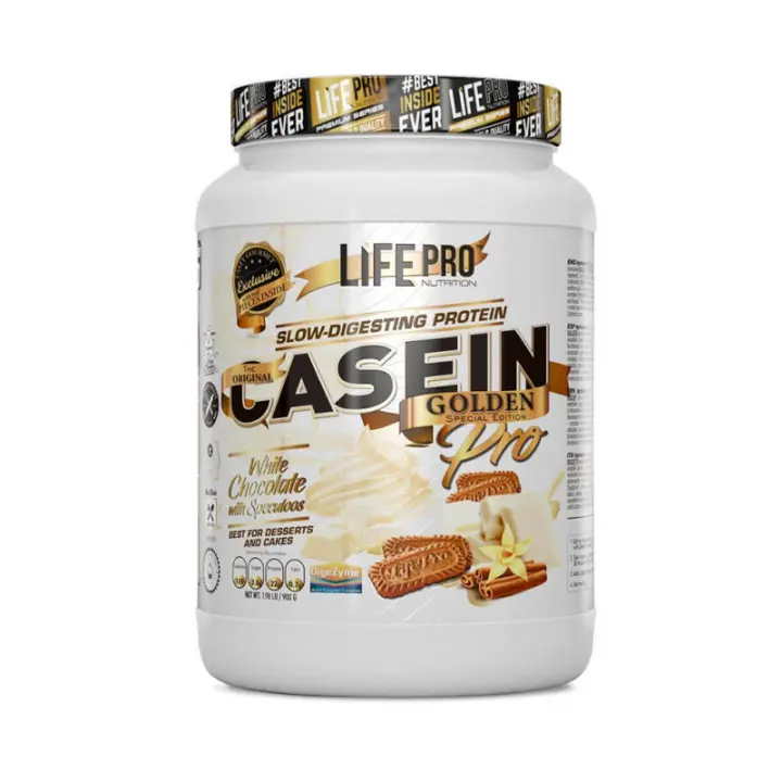 LIFE PRO NUTRITION CASEIN PRO GOURMET EDITION 900G - Caseína de Liberación Lenta - Aumento de Saciedad - Sabores Gourmet - 1