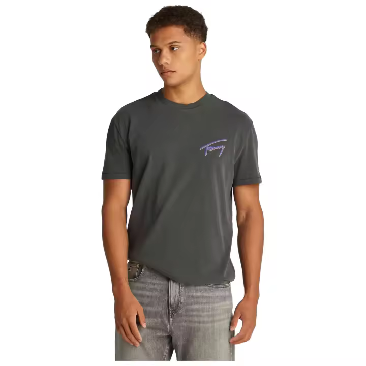 Camiseta de Manga Corta Tommy Hilfiger Faded Graphic para hombre en color negro - 1